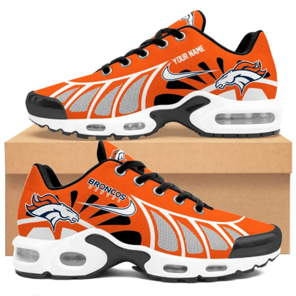 LIMITED EDITION - NEW CUSTOMIZED NFL13 DVB DENVER BRONCOS UNISEX AIR MAX PLUS SNEAKERS