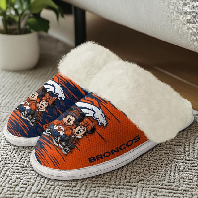 LIMITED EDITION - NEW CUSTOMIZED NFL13 DVB DENVER BRONCOS COTTON SLIPPERS