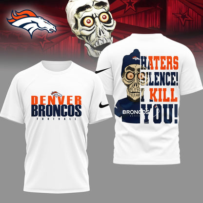 LIMITED EDITION - NEW CUSTOMIZED NFL13 DVB DENVER BRONCOS HATERS SILENCE I KILL YOU SHIRT