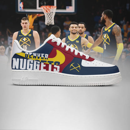 LIMITED EDITION - NEW CUSTOMIZED NBA08 DV NUGGETS AF1 SHOES