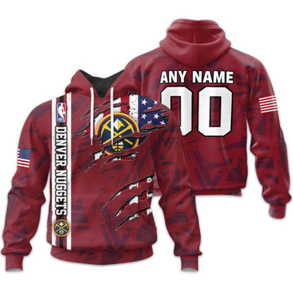 LIMITED EDITION - NEW CUSTOMIZED NBA08 DN DENVER NUGGETS UNISEX T-SHIRT, POLO, HOODIE & JACKETS