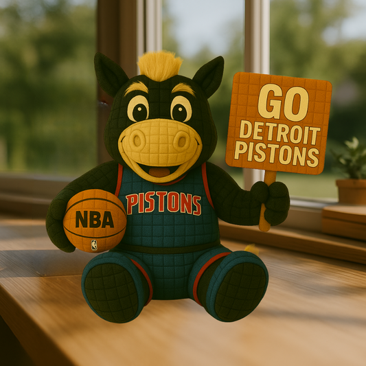 Limited Edition - NBA 14 DP Detroit Pistons Handmade Crochet