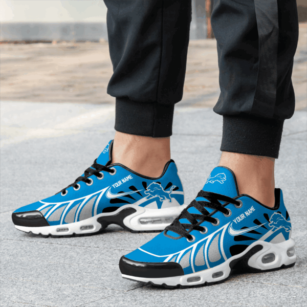 LIMITED EDITION - NEW CUSTOMIZED NFL04 DTL DETROIT LIONS UNISEX AIR MAX PLUS SNEAKERS