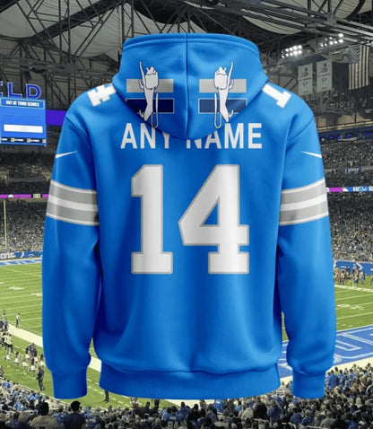 LIMITED EDITION - NEW CUSTOMIZED NFL04 DTL DETROIT LIONS T-SHIRT, POLO, HOODIE & JACKETS