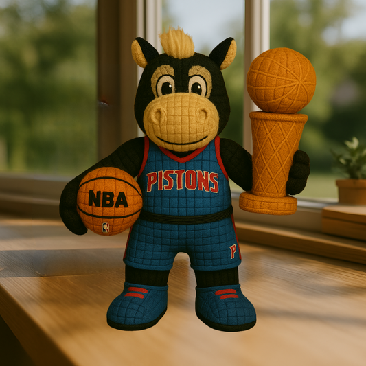 Limited Edition - NBA 14 DP Detroit Pistons Handmade Crochet