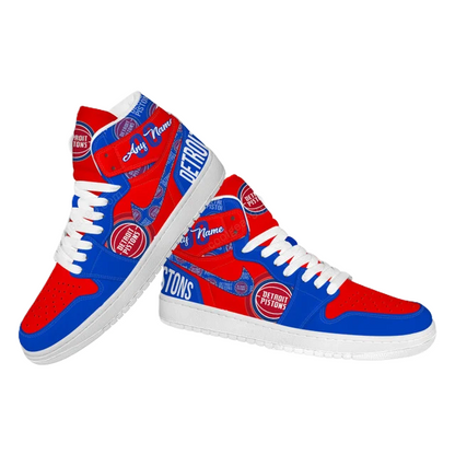 LIMITED EDITION - NEW CUSTOMIZED NBA14 DT PISTONS AIR JORDAN SNEAKERS