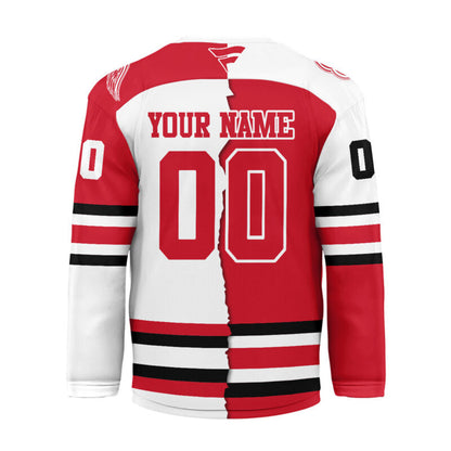 LIMITED EDITION - NEW CUSTOMIZED NHL22 DR WINGS UNISEX HOCKEY JERSEY