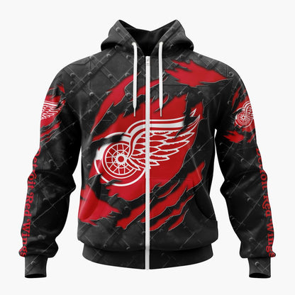 LIMITED EDITION - NEW CUSTOMIZED NHL22 DRW DETROIT RED WINGS UNISEX T-SHIRT, POLO, HOODIE & JACKETS