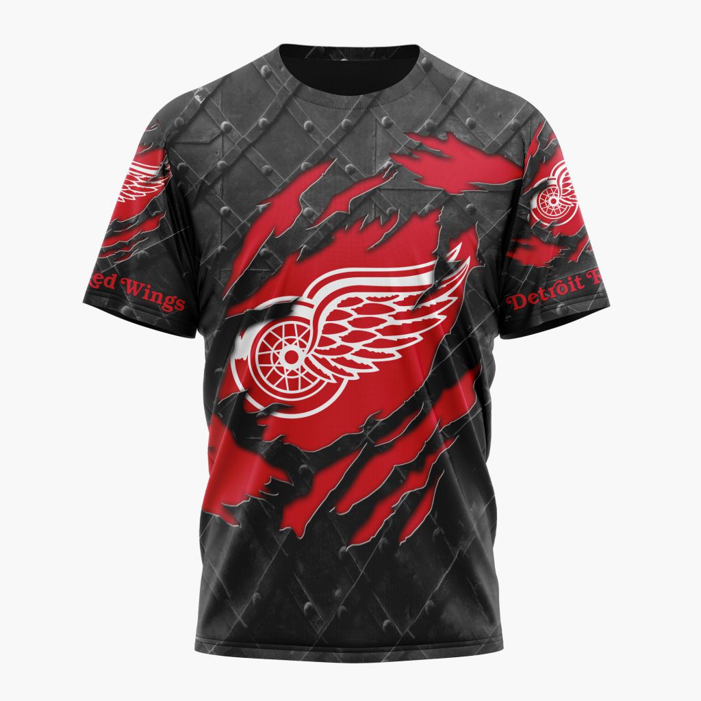 LIMITED EDITION - NEW CUSTOMIZED NHL22 DRW DETROIT RED WINGS UNISEX T-SHIRT, POLO, HOODIE & JACKETS