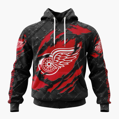 LIMITED EDITION - NEW CUSTOMIZED NHL22 DRW DETROIT RED WINGS UNISEX T-SHIRT, POLO, HOODIE & JACKETS