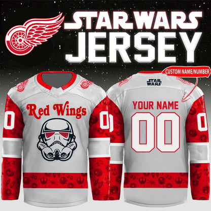 LIMITED EDITION - NEW CUSTOMIZED NHL22 DR WINGS UNISEX HOCKEY JERSEY