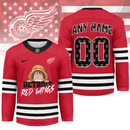 LIMITED EDITION - NEW CUSTOMIZED NHL22 DR WINGS UNISEX HOCKEY JERSEY
