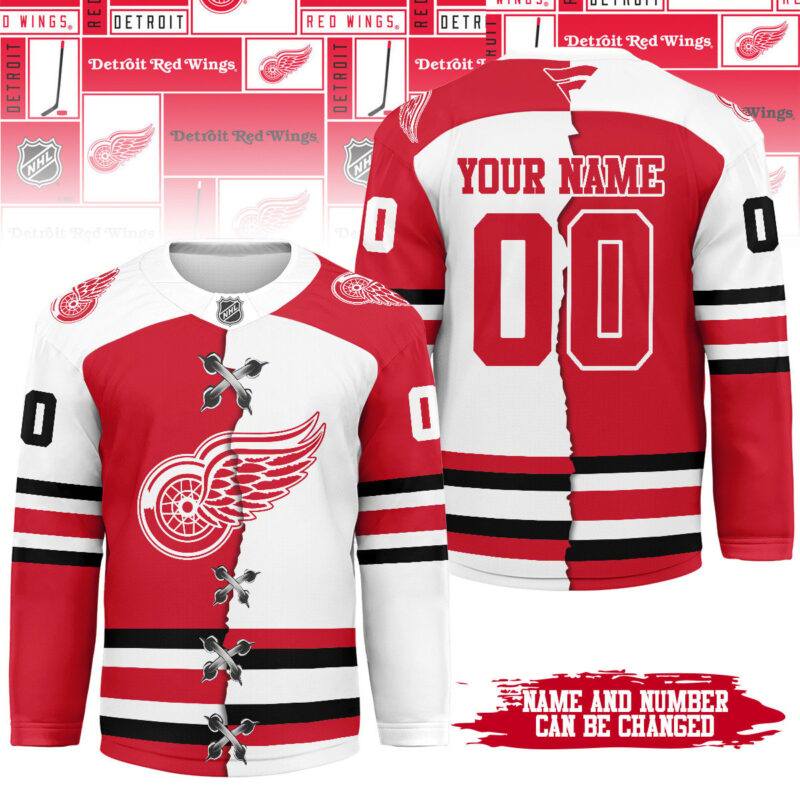 LIMITED EDITION - NEW CUSTOMIZED NHL22 DR WINGS UNISEX HOCKEY JERSEY