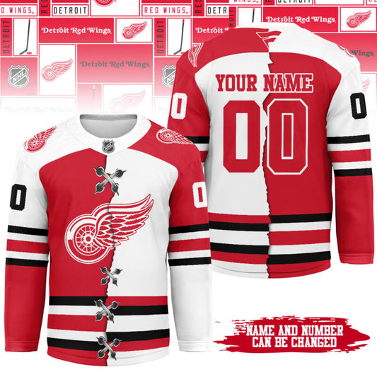 LIMITED EDITION - NEW CUSTOMIZED NHL22 DR WINGS UNISEX HOCKEY JERSEY