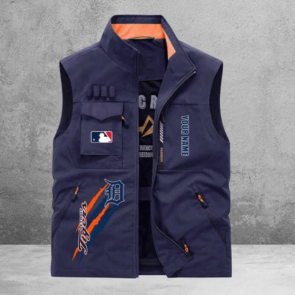 LIMITED EDITION - NEW CUSTOMIZED MLB16 DTS DETROIT TIGERS SLEEVELESS VEST