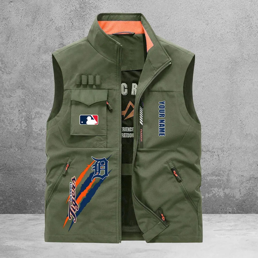 LIMITED EDITION - NEW CUSTOMIZED MLB16 DTS DETROIT TIGERS SLEEVELESS VEST
