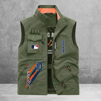 LIMITED EDITION - NEW CUSTOMIZED MLB16 DTS DETROIT TIGERS SLEEVELESS VEST