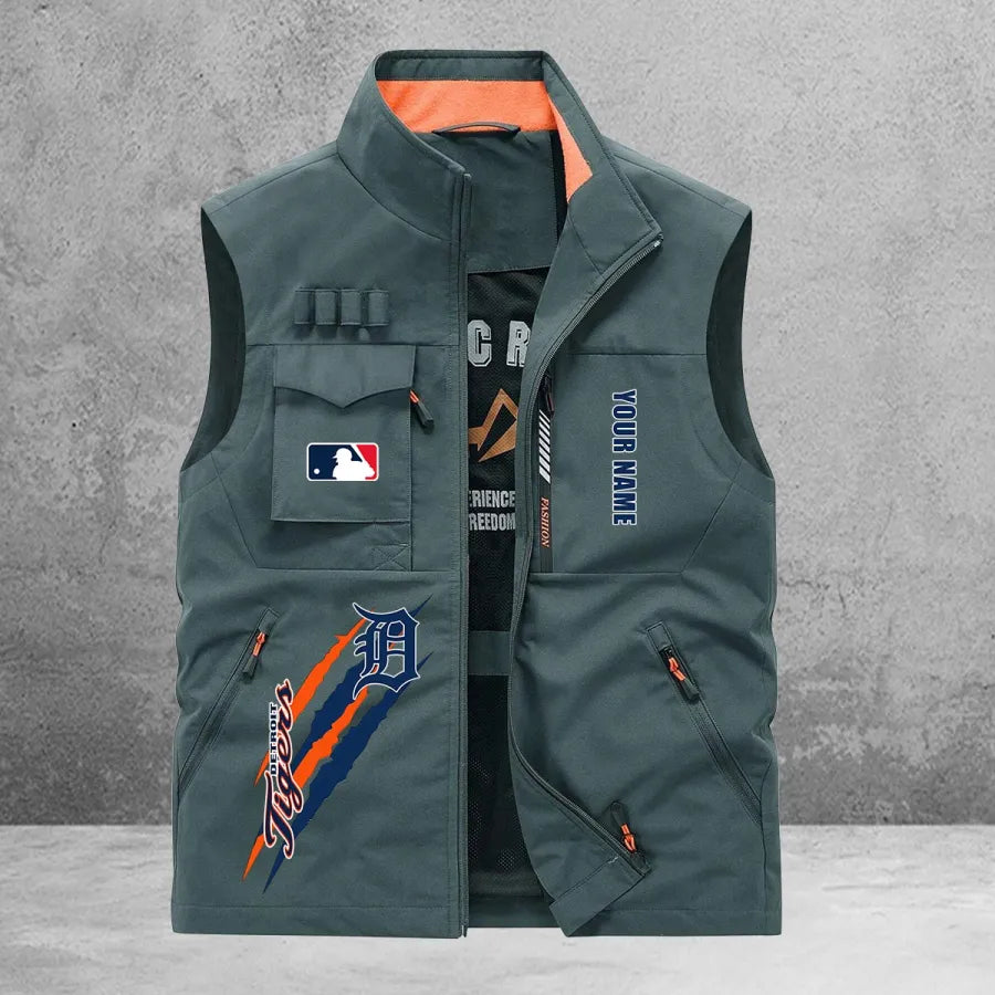 LIMITED EDITION - NEW CUSTOMIZED MLB16 DTS DETROIT TIGERS SLEEVELESS VEST