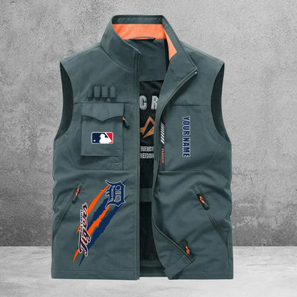 LIMITED EDITION - NEW CUSTOMIZED MLB16 DTS DETROIT TIGERS SLEEVELESS VEST
