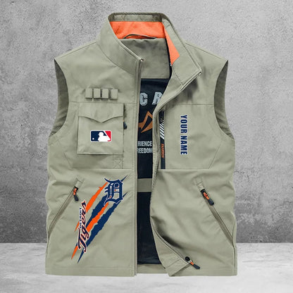 LIMITED EDITION - NEW CUSTOMIZED MLB16 DTS DETROIT TIGERS SLEEVELESS VEST