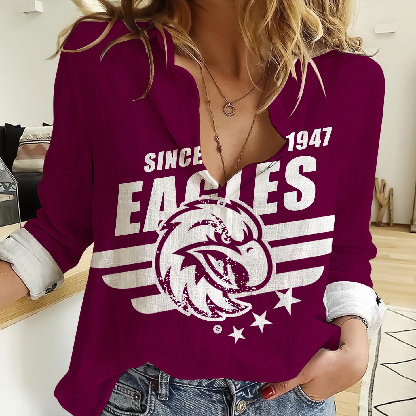 LIMITED EDITION - NEW 05 SEL CUSTOMIZED WOMEN CASUAL SHIRT FOR FAN