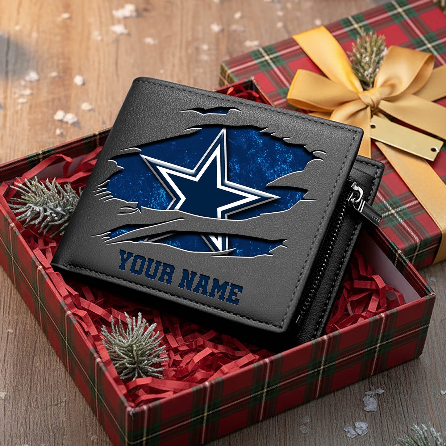 LIMITED EDITION - NEW CUSTOMIZED NFL21 DCB DALLAS COWBOYS LEATHER WALLET