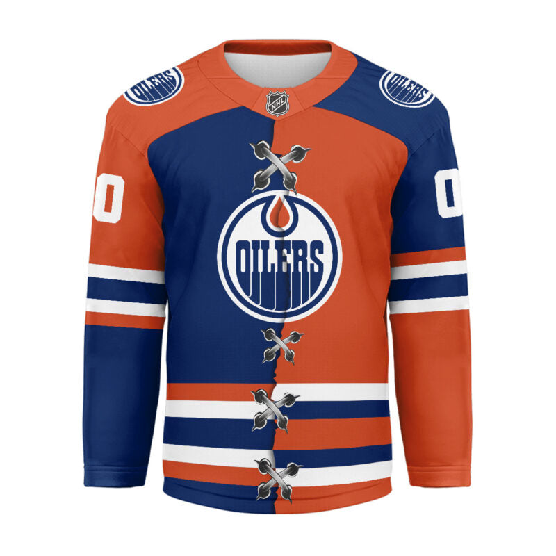 LIMITED EDITION - NEW CUSTOMIZED NHL03 ED OILERS UNISEX HOCKEY JERSEY