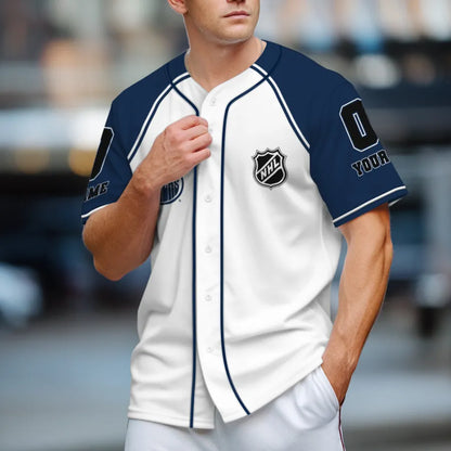 LIMITED EDITION - NEW CUSTOMIZED NHL03 ED OILERS BASEBALL JERSEY