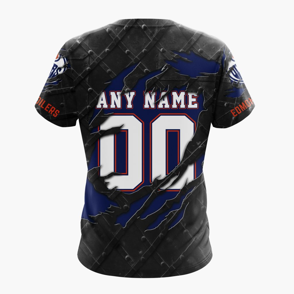 LIMITED EDITION - NEW CUSTOMIZED NHL03 EMO EDMONTON OILERS UNISEX T-SHIRT, POLO, HOODIE & JACKETS