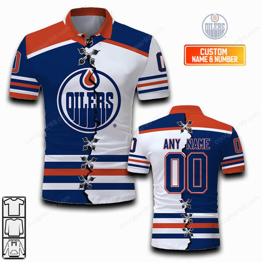 LIMITED EDITION - NEW CUSTOMIZED NHL03 EMO EDMONTON OILERS UNISEX T-SHIRT, POLO, HOODIE & JACKETS