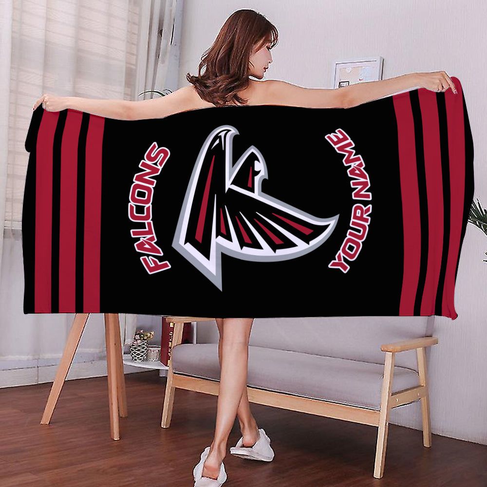 LIMITED EDITION - NEW CUSTOMIZED NFL18 ATF ATLANTA FALCONS BEACH & BATH TOWEL