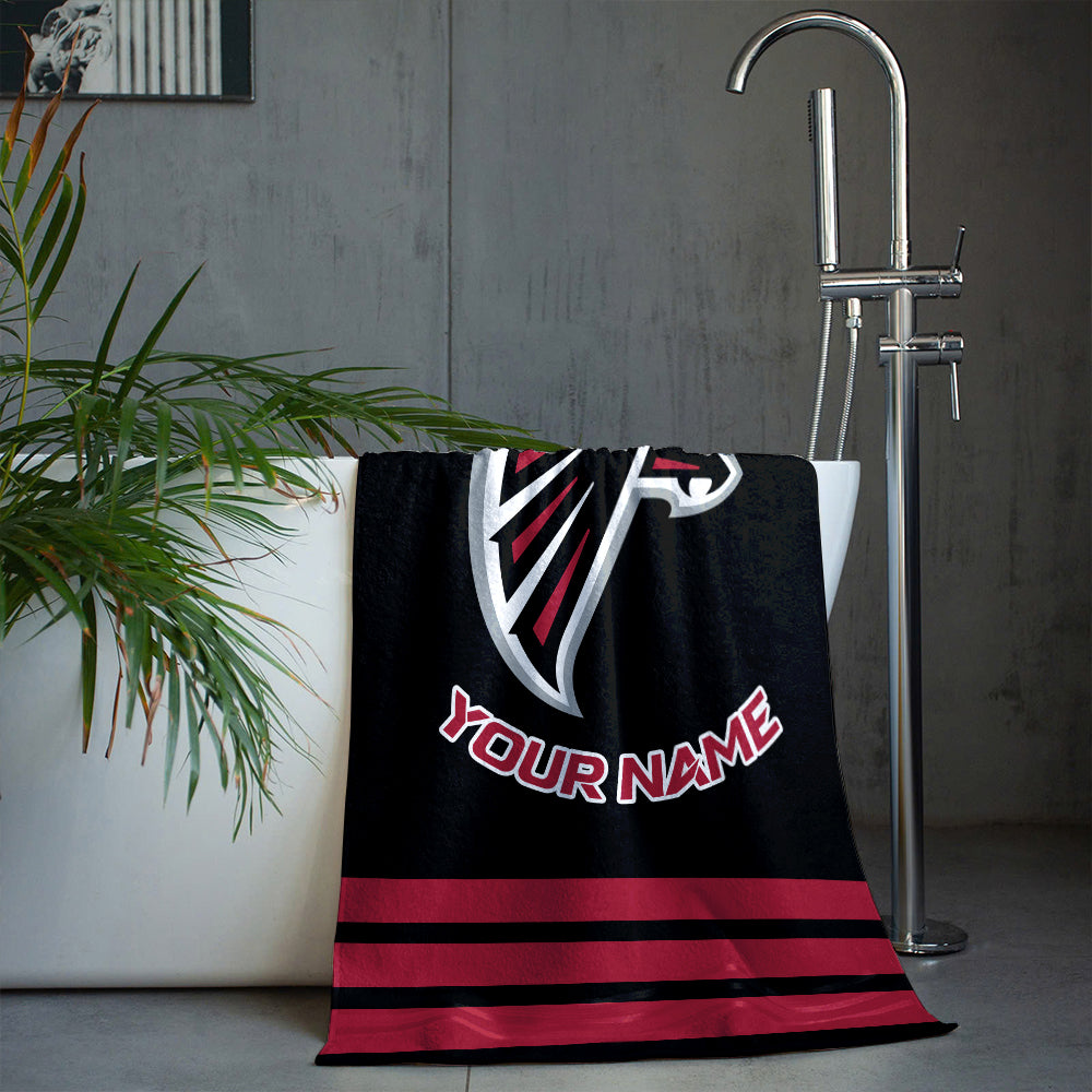 LIMITED EDITION - NEW CUSTOMIZED NFL18 ATF ATLANTA FALCONS BEACH & BATH TOWEL