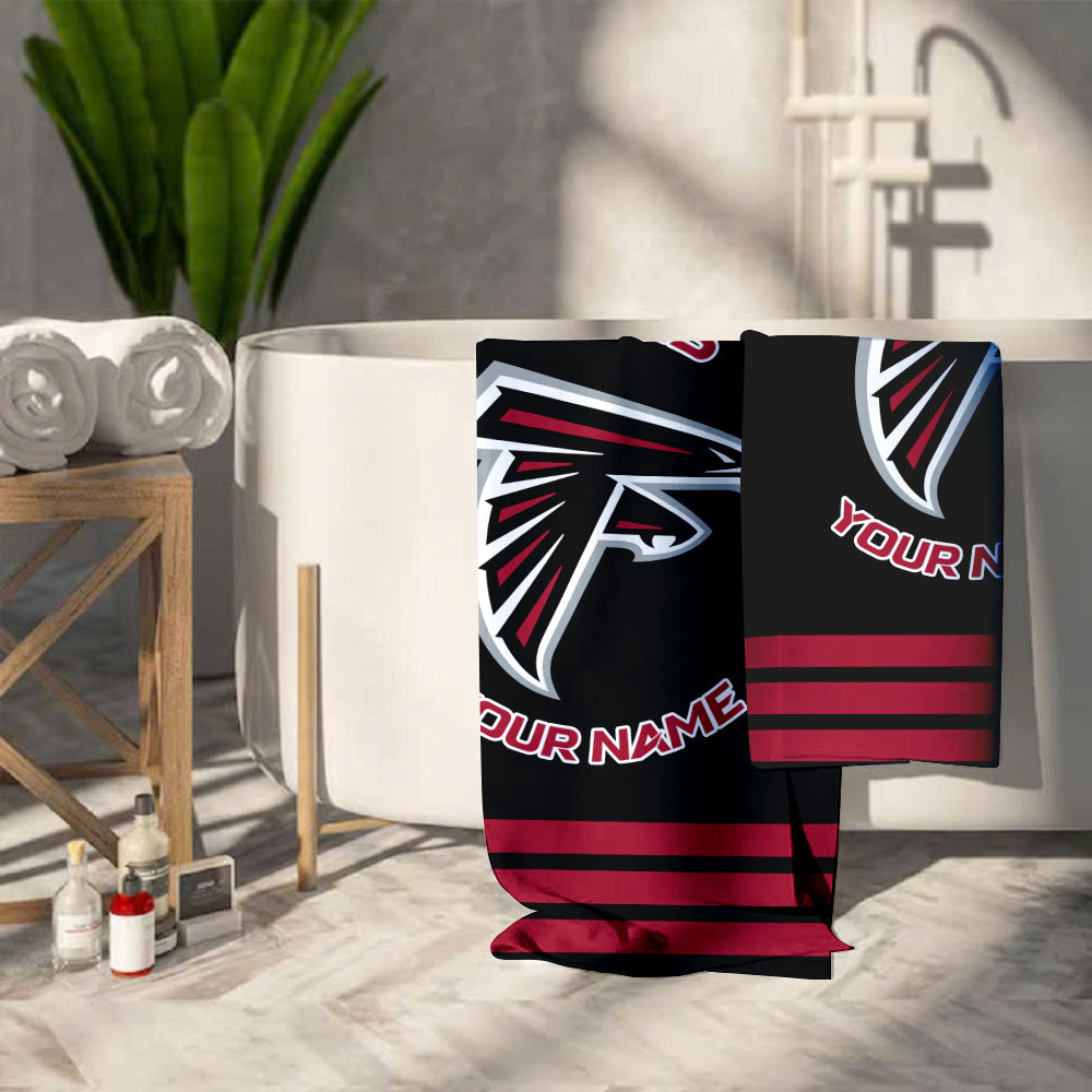 LIMITED EDITION - NEW CUSTOMIZED NFL18 ATF ATLANTA FALCONS BEACH & BATH TOWEL