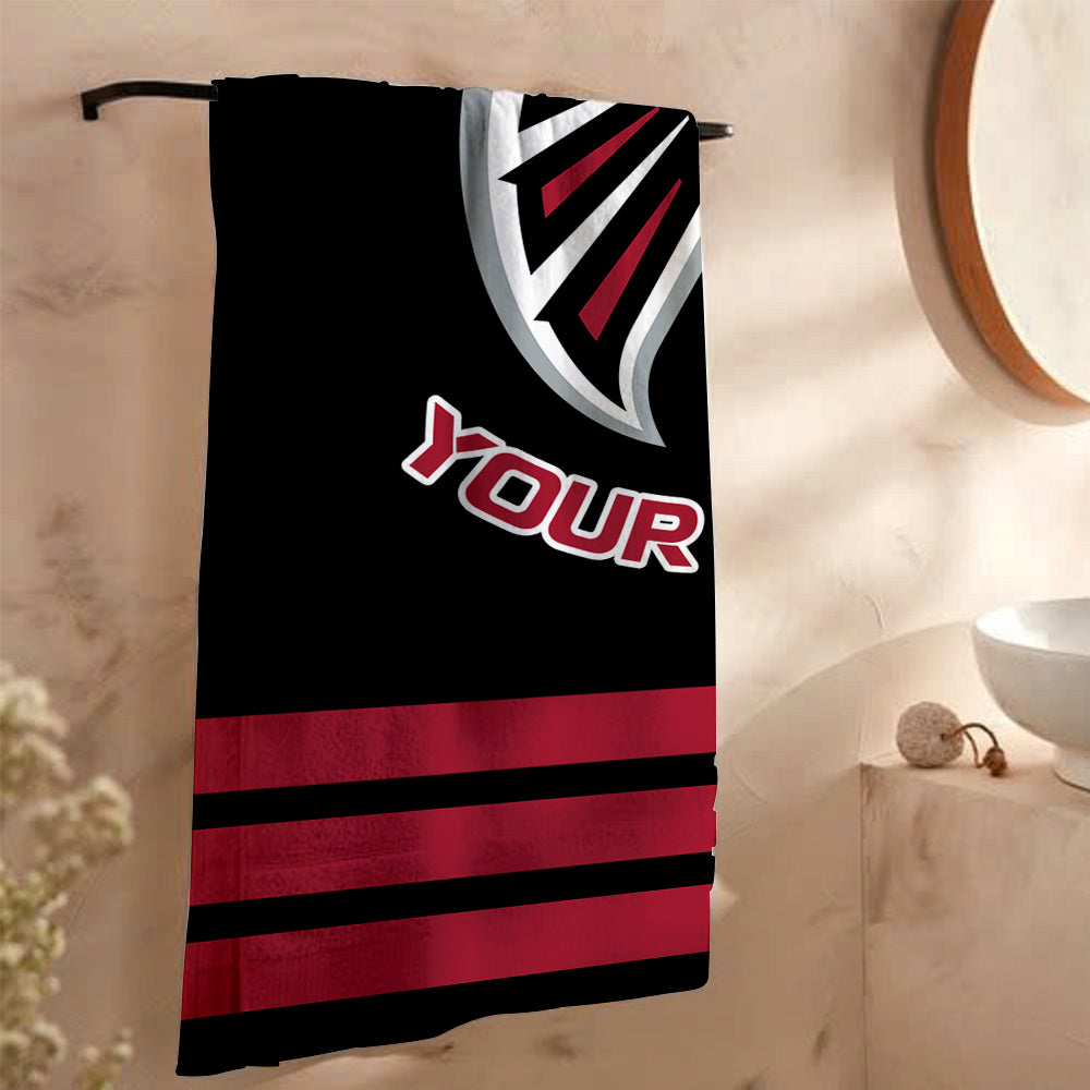 LIMITED EDITION - NEW CUSTOMIZED NFL18 ATF ATLANTA FALCONS BEACH & BATH TOWEL