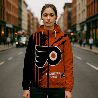 LIMITED EDITION - NEW CUSTOMIZED NHL27 PPF PHILADELPHIA FLYERS WINDBREAKER JACKET