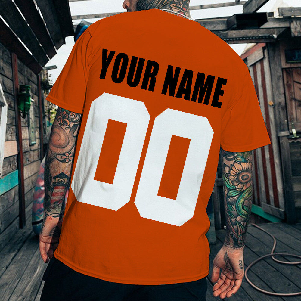 LIMITED EDITION - NEW CUSTOMIZED NHL27 PPF PHILADELPHIA FLYERS T-SHIRT FOR FAMILY (ADULTS & KIDS)