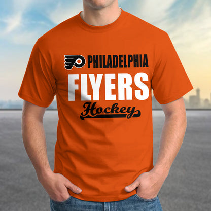 LIMITED EDITION - NEW CUSTOMIZED NHL27 PPF PHILADELPHIA FLYERS T-SHIRT FOR FAMILY (ADULTS & KIDS)