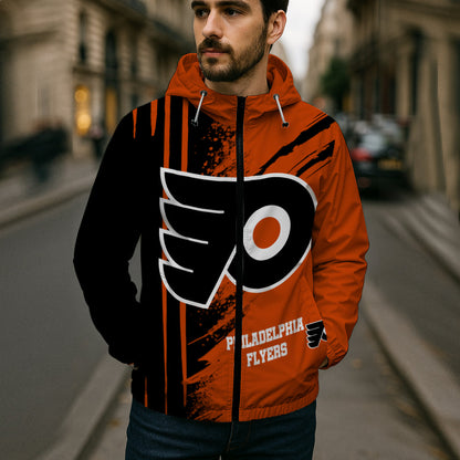 LIMITED EDITION - NEW CUSTOMIZED NHL27 PPF PHILADELPHIA FLYERS WINDBREAKER JACKET