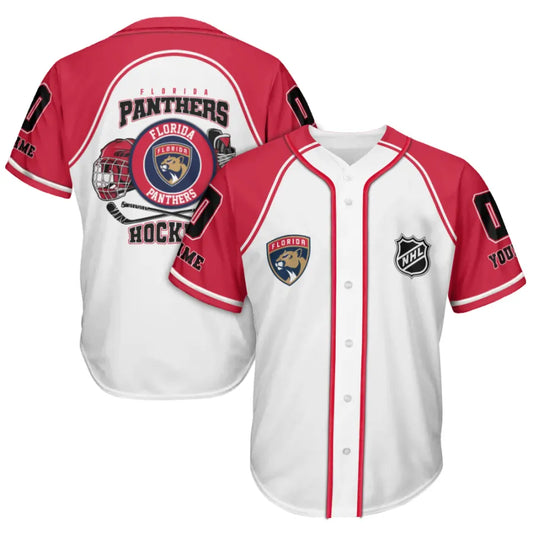 LIMITED EDITION - NEW CUSTOMIZED NHL01 FPT FLORIDA PANTHERS BASEBALL JERSEY