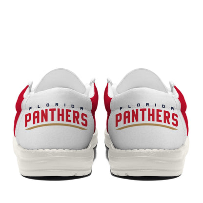 LIMITED EDITION - NEW CUSTOMIZED NHL01 FPT FLORIDA PANTHERS LOAFER SHOES