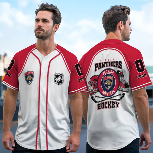 LIMITED EDITION - NEW CUSTOMIZED NHL01 FL PANTHERS BASEBALL JERSEY