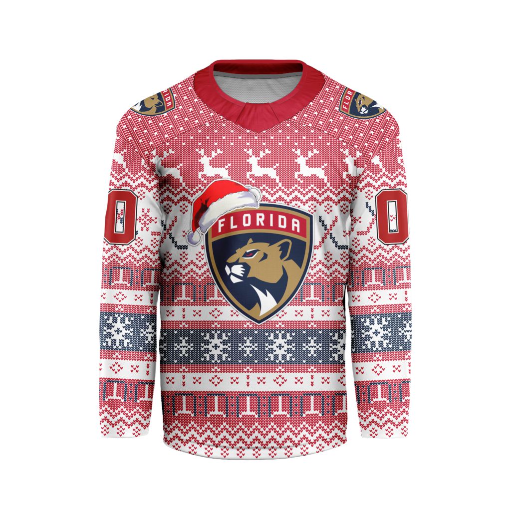 LIMITED EDITION - NEW CUSTOMIZED NHL01 FPT FLORIDA PANTHERS LONG SLEEVED T-SHIRT