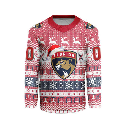 LIMITED EDITION - NEW CUSTOMIZED NHL01 FPT FLORIDA PANTHERS LONG SLEEVED T-SHIRT