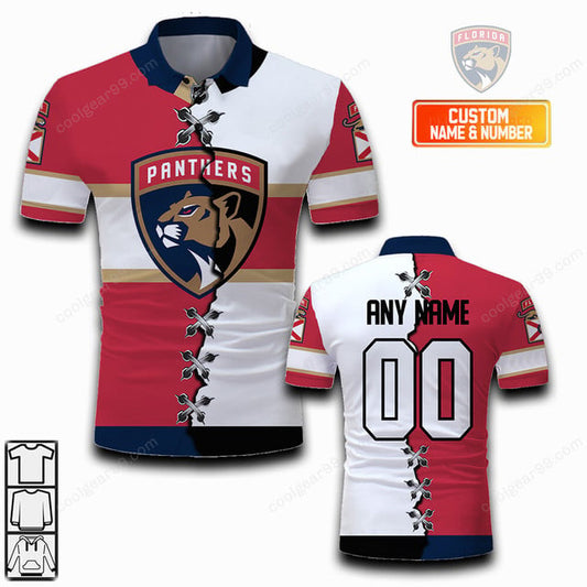 LIMITED EDITION - NEW CUSTOMIZED NHL01 FPT FLORIDA PANTHERS UNISEX T-SHIRT, POLO, HOODIE & JACKETS