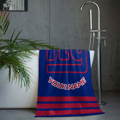LIMITED EDITION - NEW CUSTOMIZED NFL32 NYG  NEW YORK GIANTS BEACH & BATH TOWEL