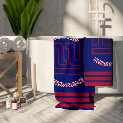 LIMITED EDITION - NEW CUSTOMIZED NFL32 NYG  NEW YORK GIANTS BEACH & BATH TOWEL