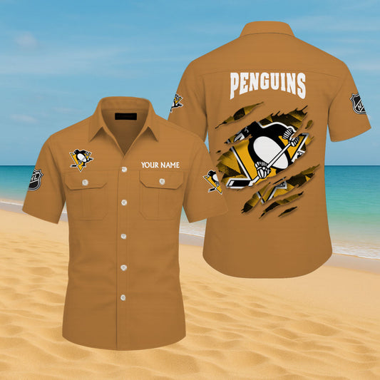 LIMITED EDITION - NEW CUSTOMIZED NHL26 PBP PITTSBURGH PENGUINS CARGO SHIRT