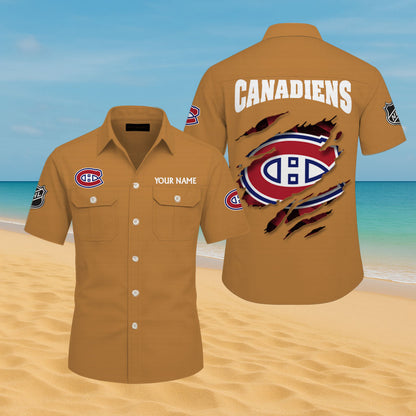 LIMITED EDITION - NEW CUSTOMIZED NHL11 MCD MONTREAL CANADIENS CARGO SHIRT