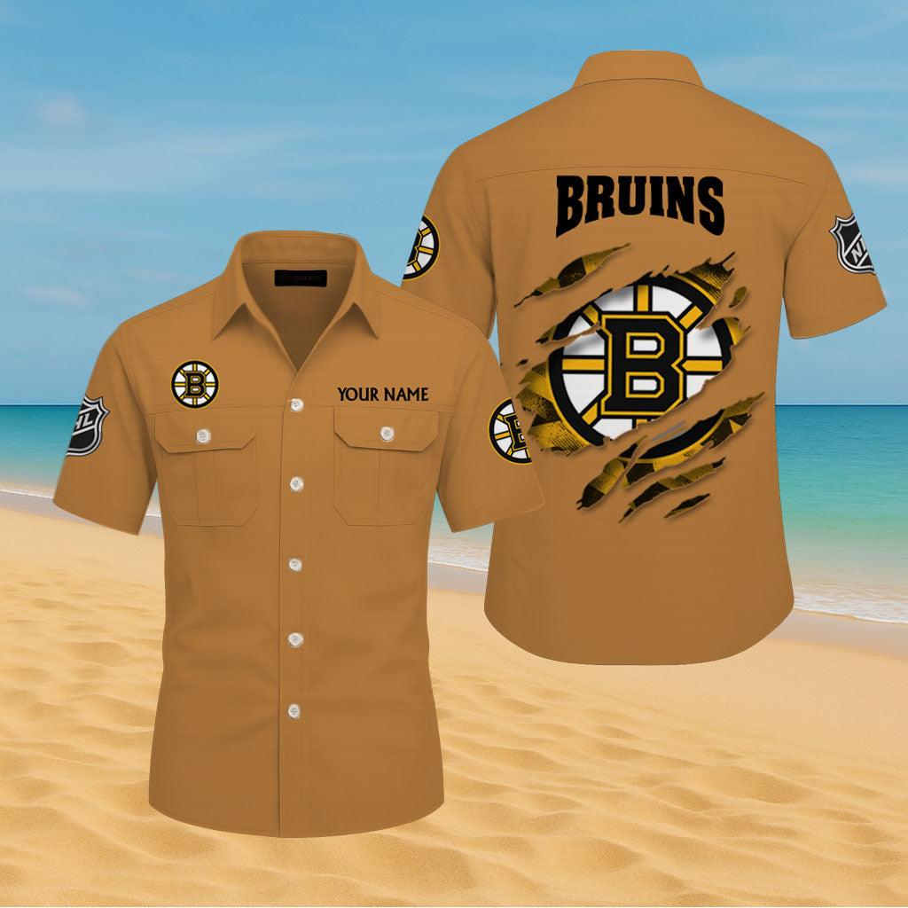LIMITED EDITION - NEW CUSTOMIZED NHL02 BTB BOSTON BRUINS CARGO SHIRT