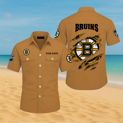 LIMITED EDITION - NEW CUSTOMIZED NHL02 BTB BOSTON BRUINS CARGO SHIRT